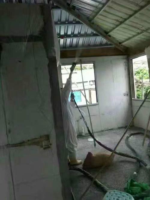 聚氨酯冷库保温现场发泡的技术(图2) 冷库屋顶聚氨酯发泡施工